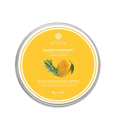 MANGO ROSEMARY FACE CREAM - CONTROLS OIL SECRETION, REDUCES ACNE SCARS, WRINKLES & FINE LINES on satliva.com