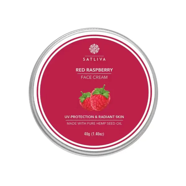 RED RASPBERRY FACE CREAM - IMPROVES SKIN ELASTICITY, PROTECTS FROM SUN DAMAGE & ANTI-AGEING on satliva.com