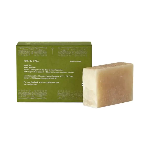 HEMP WITH MORINGA BODY SOAP BAR - CONTROLS ACNE & EXCESS OIL PRODUCTION on satliva.com