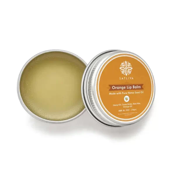 ORANGE LIP BALM - HYDRATES, SOOTHES & PROTECTS CHAPPED LIPS on satliva.com