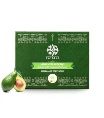 HEMP WITH AVOCADO BODY SOAP BAR - HYDRATES & LOCKS MOISTURE on satliva.com